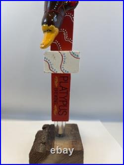 Beer Tap Handle Platypus Brewing Beer Tap Handle Figural Freckled Dingo Beer Tap