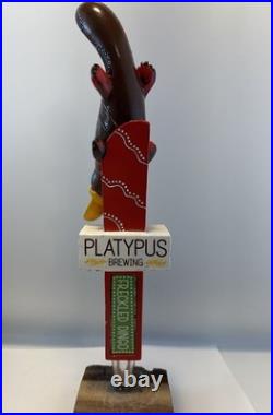 Beer Tap Handle Platypus Brewing Beer Tap Handle Figural Freckled Dingo Beer Tap