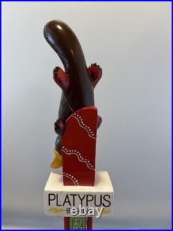 Beer Tap Handle Platypus Brewing Beer Tap Handle Figural Freckled Dingo Beer Tap