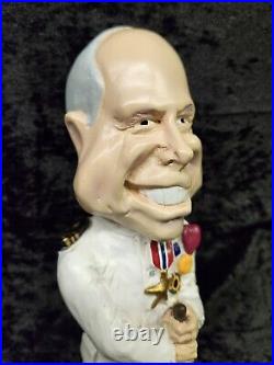 Beer Tap Handle Pull Senator John McCain Caricature 10 Military Uniform Rare