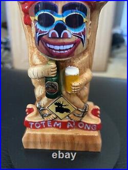 Beer Tap Handle Rare Camp Moosehead Totem Pole Mint