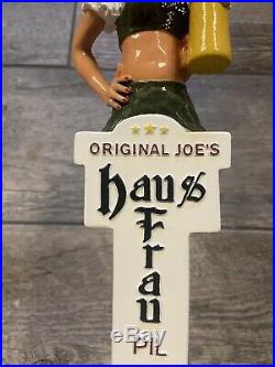 Beer Tap Handle Rare Original Joe's Haus Frau Pil Girl Figural Mint Blonde