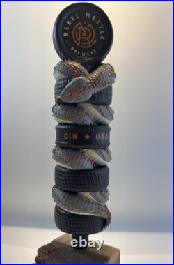 Beer Tap Handle Rebel Mettle Brewery Beer Tap Handle Figural Snake Beer Tap
