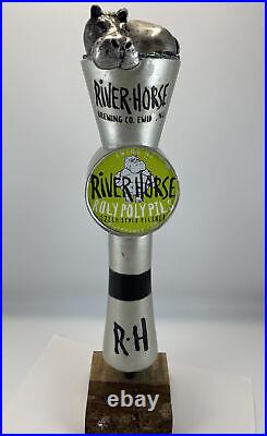 Beer Tap Handle River Horse RolyPoly Pils Beer Tap Handle Figural Hippo Beer Tap