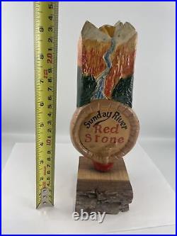 Beer Tap Handle Sunday River Red Stone Beer Tap Handle Rare Figural Tap Handle