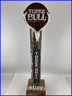 Beer Tap Handle Three Bull IPA Beer Tap Handle Rare Figural Beer Tap Handle