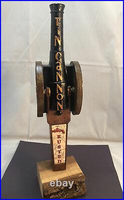Beer Tap Handle Tin Cannon Rusted Beer Tap Handle Rare Figural Beer Tap Handle