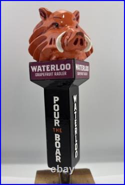 Beer Tap Handle Waterloo Brewing Beer Tap Handle Figural Warthog Beer Tap Handle
