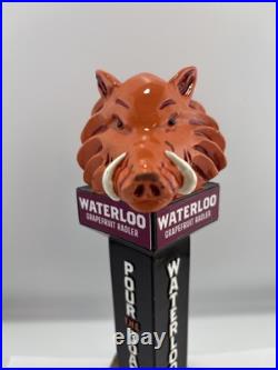 Beer Tap Handle Waterloo Brewing Beer Tap Handle Figural Warthog Beer Tap Handle