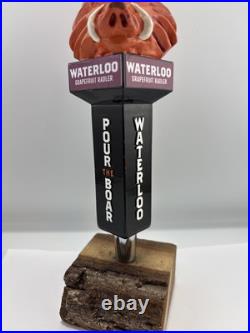 Beer Tap Handle Waterloo Brewing Beer Tap Handle Figural Warthog Beer Tap Handle