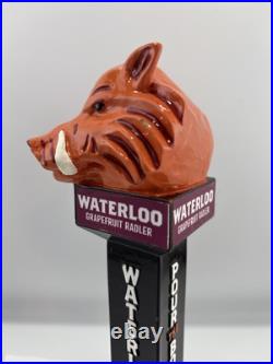 Beer Tap Handle Waterloo Brewing Beer Tap Handle Figural Warthog Beer Tap Handle