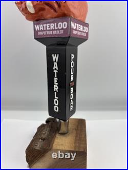 Beer Tap Handle Waterloo Brewing Beer Tap Handle Figural Warthog Beer Tap Handle