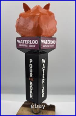 Beer Tap Handle Waterloo Brewing Beer Tap Handle Figural Warthog Beer Tap Handle