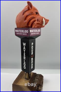 Beer Tap Handle Waterloo Brewing Beer Tap Handle Figural Warthog Beer Tap Handle
