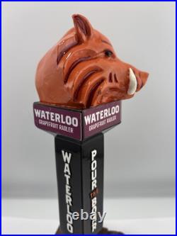 Beer Tap Handle Waterloo Brewing Beer Tap Handle Figural Warthog Beer Tap Handle