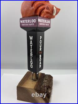 Beer Tap Handle Waterloo Brewing Beer Tap Handle Figural Warthog Beer Tap Handle