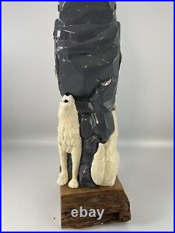 Beer Tap Handle Wild Wolf Wee Heavy Beer Tap Handle Figural Beer Tap Handle