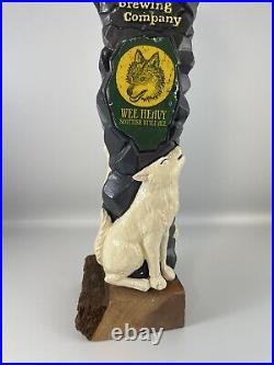 Beer Tap Handle Wild Wolf Wee Heavy Beer Tap Handle Figural Beer Tap Handle