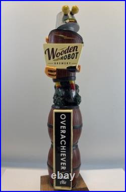 Beer Tap Handle Wooden Robot Brewery Beer Tap Handle Figural Beer Tap Handle