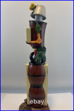 Beer Tap Handle Wooden Robot Brewery Beer Tap Handle Figural Beer Tap Handle
