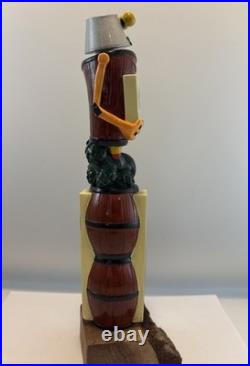 Beer Tap Handle Wooden Robot Brewery Beer Tap Handle Figural Beer Tap Handle