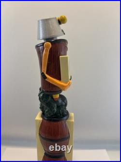 Beer Tap Handle Wooden Robot Brewery Beer Tap Handle Figural Beer Tap Handle