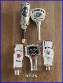 Beer Tap Handle lot Of 21 Used Knobs Pabst Andeker Wiedemann Jacob Best