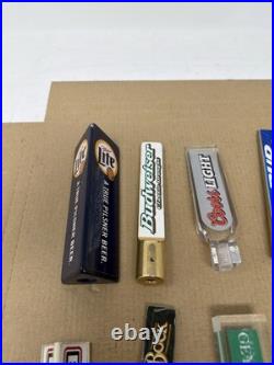 Beer Tap Handles Lot of 10 Bud Light Cors Light Chablis Miller Lite Budweiser