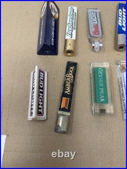 Beer Tap Handles Lot of 10 Bud Light Cors Light Chablis Miller Lite Budweiser