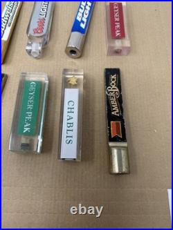 Beer Tap Handles Lot of 10 Bud Light Cors Light Chablis Miller Lite Budweiser