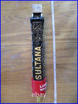 Beer Tap Lake of the Woods Sultana Gold Railroad Tracks and Car Handle Brand New