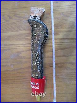 Beer Tap Lake of the Woods Sultana Gold Railroad Tracks and Car Handle Brand New