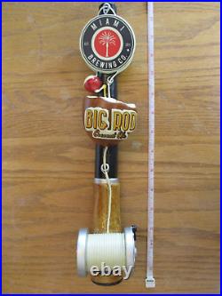 Beer Tap Miami Big Rod Coconut Ale Reel Fish Handle Brand New in Original Box
