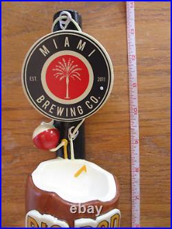 Beer Tap Miami Big Rod Coconut Ale Reel Fish Handle Brand New in Original Box