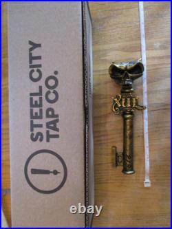 Beer Tap XUL Skull and Skeleton Key Handle Brand New