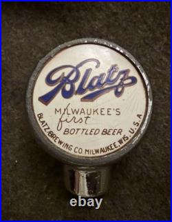 Beer ball tap knob Blatz Milwaukee WI marker handle vintage