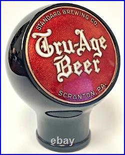 Beer ball tap knob Tru-Age Standard Brewing Scranton, PA handle marker