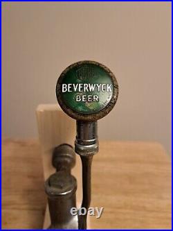 Beverwyck beer ball knob tap handle, albany N. Y. Withvintage tap