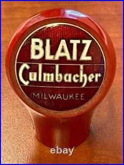 Blatz beer ball knob Milwaukee Wisconsin tap marker handle vintage brewery