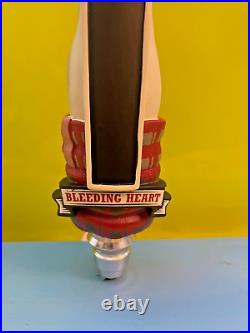 Bleeding Heart BEER Tap Handle New in Box 10 Tall ALASKA Brewery