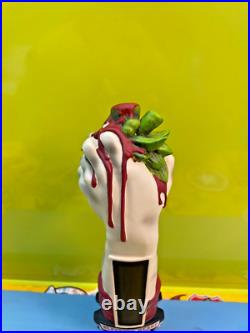 Bleeding Heart Brewing BEER KEG Tap Handle 10 Palmer ALASKA AK Alaskan Brewery