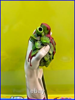 Bleeding Heart Brewing BEER KEG Tap Handle 10 Palmer ALASKA AK Alaskan Brewery