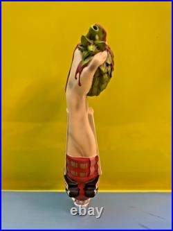 Bleeding Heart Brewing BEER KEG Tap Handle 10 Palmer ALASKA AK Alaskan Brewery