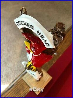 Brand New And Rare Peckerhead Brewery Woodpecker Beer Tap Handle