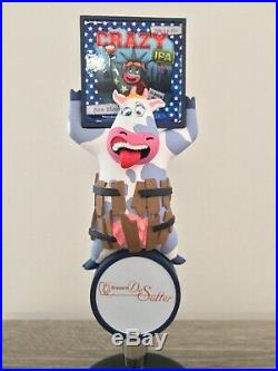 Brasserie De Sutter Crazy Cow IPA Rare Figural Beer Tap Handle French Keg Pump