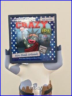 Brasserie De Sutter Crazy Cow IPA Rare Figural Beer Tap Handle French Keg Pump