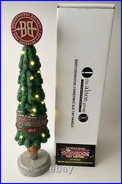 Breckenridge Christmas Ale Light Up Tree Beer Tap Handle 11.5 Tall BNIB RARE