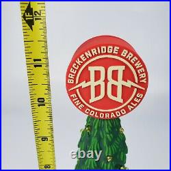 Breckenridge Christmas Ale Light Up Tree Beer Tap Handle 11.5 Tall RARE! VIDEO