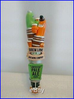 Brew Link Rare Beer Monsters Ivory White/APA 10 Draft Beer Keg Bar Tap Handle