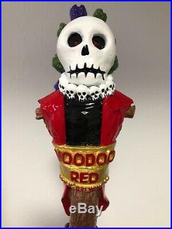 Brick Br. Co. VOODOO RED with LED eyes Full 3D Figural Tap Handle NEW Condition